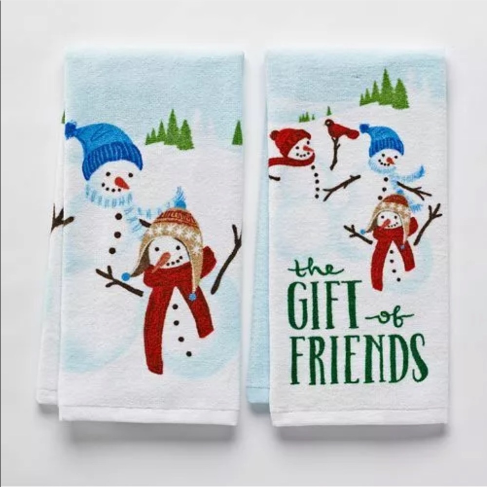 SOLD St. Nicholas Christmas Kitchen Towels 2pc set NWT - Picture 1 of 3